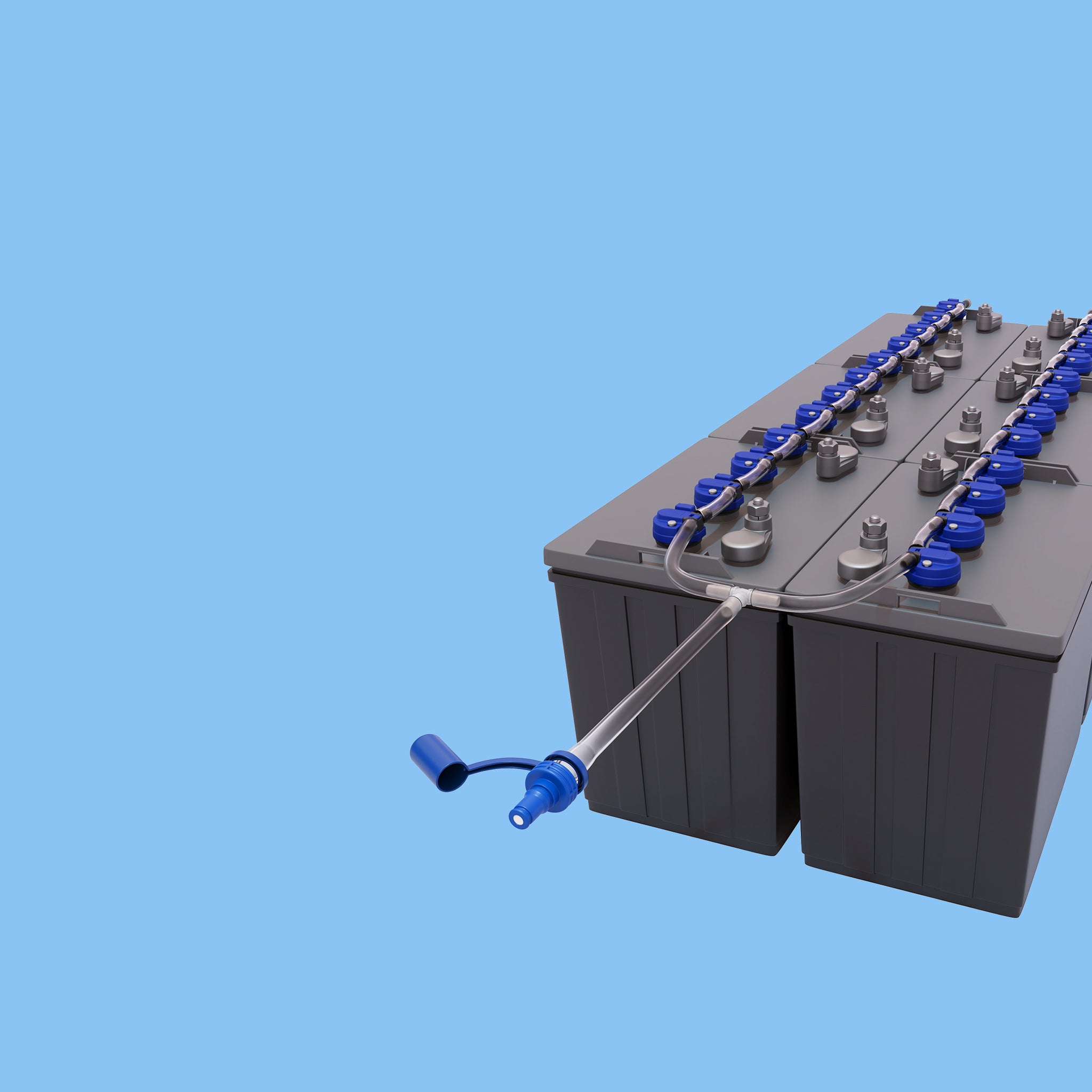 Battery Watering System for Golf Cart, RV, Marine, Solar. Watering Batteries. Water My Battery. Battery Watering Kit. Flow-Rite Watering System. Trojan HydroLink. Battery Filling System. RV Watering System. Golf Cart Watering System. Automatic Battery Watering System. EZGO. Club Car. ICON.