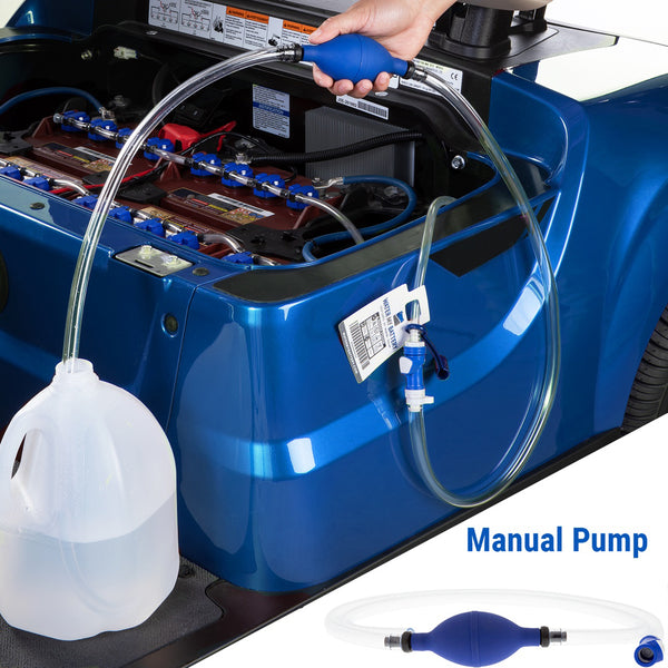 Battery Watering System for Golf Cart, RV, Marine, Solar. Watering Batteries. Water My Battery. Battery Watering Kit. Flow-Rite Watering System. Trojan HydroLink. Battery Filling System. RV Watering System. Golf Cart Watering System. Automatic Battery Watering System. EZGO. Club Car. ICON. 